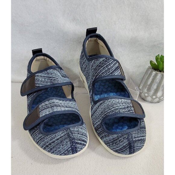 Youyun Unisex Adult Blue Diabetic‎ Comfort Shoes Memory Foam Size 7.5/8.5 - Picture 3 of 12